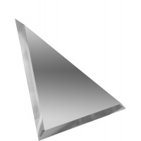 Треугольная зеркальная плитка серебро 250х250 мм